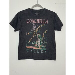 Mighty Fine Coachella Valley Graphic T-Shirt Charcoal Gray Men's M Cotton Blend